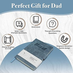 Dad I Want to Know Your Story: A Heartwarming Memory Book for Fathers – Tell Me Your Story -Dad's Memory Story with 250+ Thoughtful Prompts | Sentimental Gift for Father’s Day, Birthday, Christmas | Keepsake Journal to Preserve Dad’s Legacy & Journey